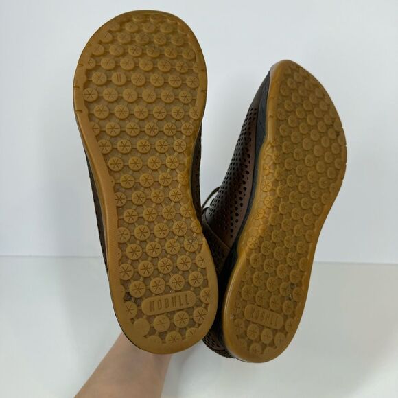 Nobull Brown Leather Perforated Athletic Shoes Trainer Ankle Boots Sneakers 10.5 - Picture 9 of 12